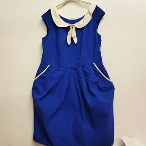 Sailor Nautical Dress Disneybound Blue Plus Size 20 eShakti